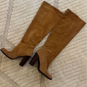Sam Edelman Victoria Golden Carmel Suede Boots size 7.5